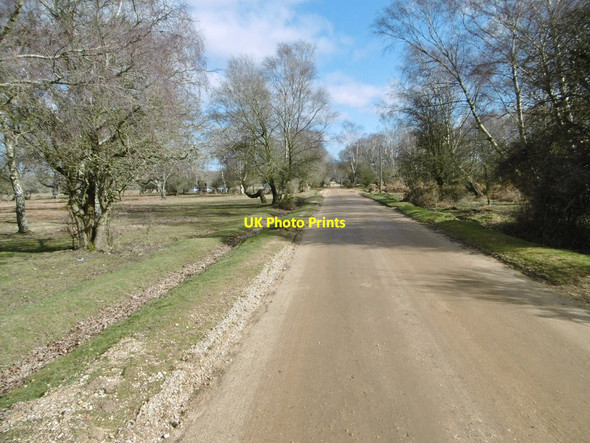 Photo 6"x4" Balmer Lawn, cycle route Balmerlawn c2015