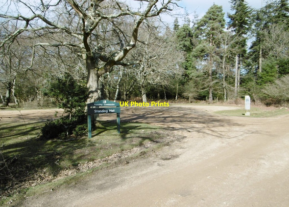 Photo 6"x4" Standing Hat Car Park Balmerlawn c2015