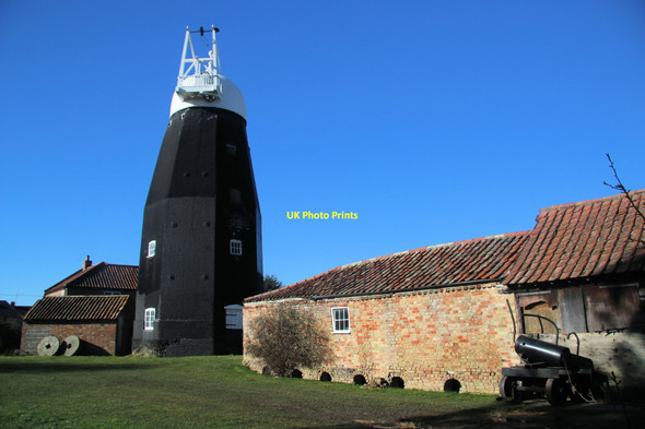 Photo 6"x4" Downfield windmill, Soham Down Field c2015