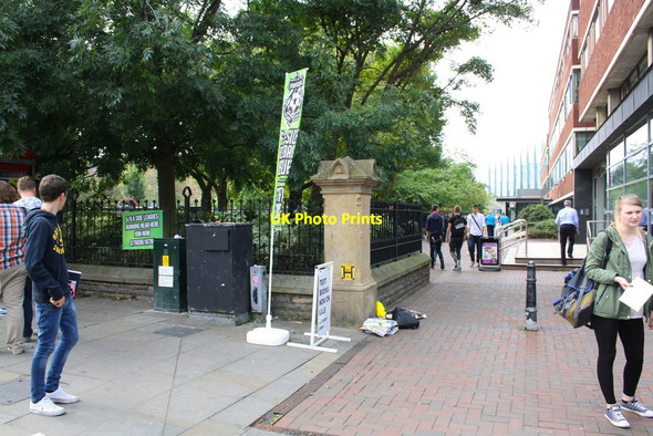Photo 6"x4" Student text books for sale, Oxford Road Manchester c2014