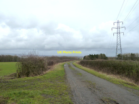 Photo 6"x4" Farm track near Cranberry Ley Farm Ince in Makerfield c2015