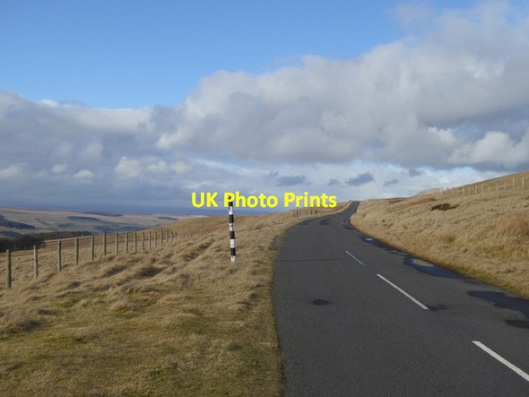 Photo 6"x4" Moorland road to Allendale Limestone Brae c2015