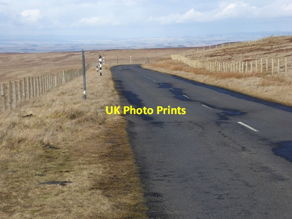 Photo 6"x4" Moorland road to Allendale Limestone Brae c2015