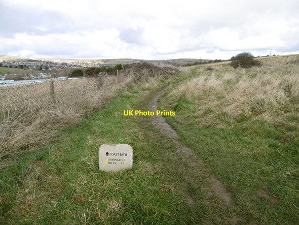 Photo 6"x4" Bowleaze, coast path Overcombe c2015