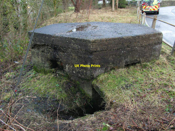 Photo 6"x4" Pillbox on Church Crescent, Blaengwrach Blaengwrach c2015