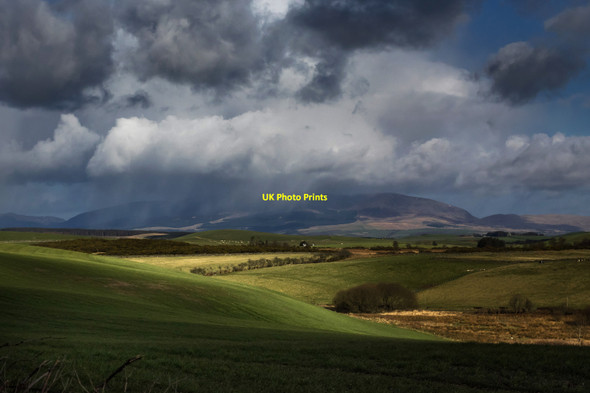 Photo 6"x4" Drumlin pasture land near South Clutag Barrachan\/NX3649 c2015