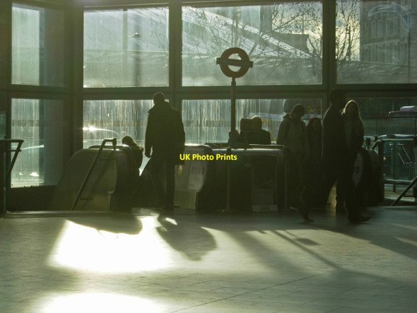 Photo 6"x4" Escalators at St Pancras International London c2015
