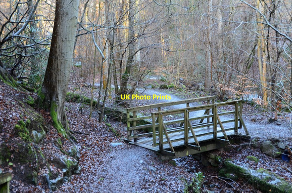 Photo 6"x4" Footbridge over mill lade, Aberfeldy Aberfeldy c2015