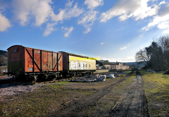 Photo 6"x4" Old Wagons, Whitecroft Station Eave c2015