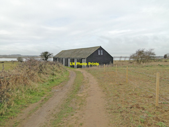 Photo 6"x4" Boat shed by the disused jetty Aldeburgh c2015