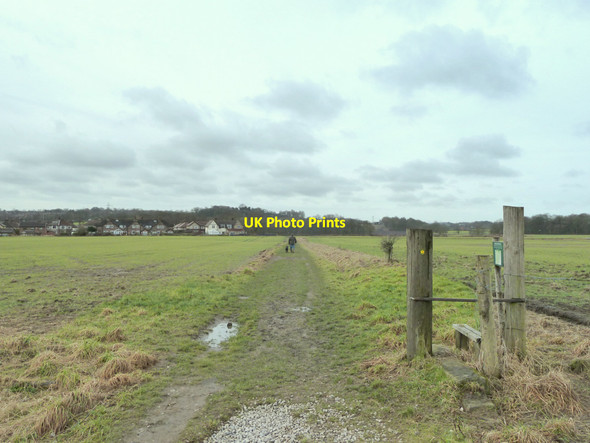 Photo 6"x4" Footpath between Moss Bank Road and Sandy Lane Billinge c2015