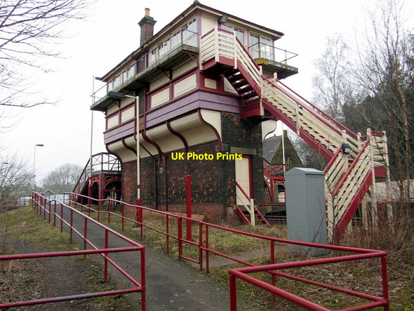 Photo 6"x4" Signal Box, Haltwhistle Railway Station Haltwhistle c2015