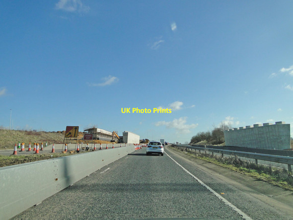 Photo 6"x4" Roadworks on the A47 Postwick c2015