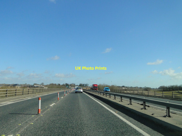 Photo 6"x4" A47 approaching the roadworks Postwick c2015