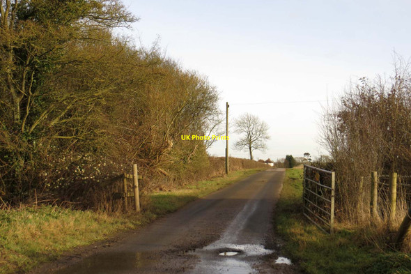 Photo 6"x4" Gated lane to North Marston Shipton Lee c2015