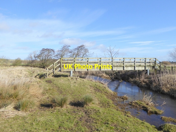 Photo 6"x4" Footbridge over the River Wansbeck Middleton\/NZ0685 c2015