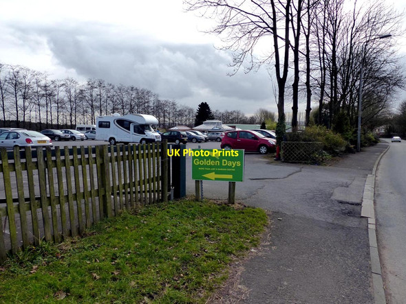 Photo 6"x4" Entrance to Golden days Garden Centre Dangerous Corner\/SD5210 c2015