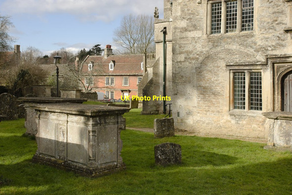 Photo 6"x4" Churchyard, St Cyriac's Church, Lacock Lacock c2015