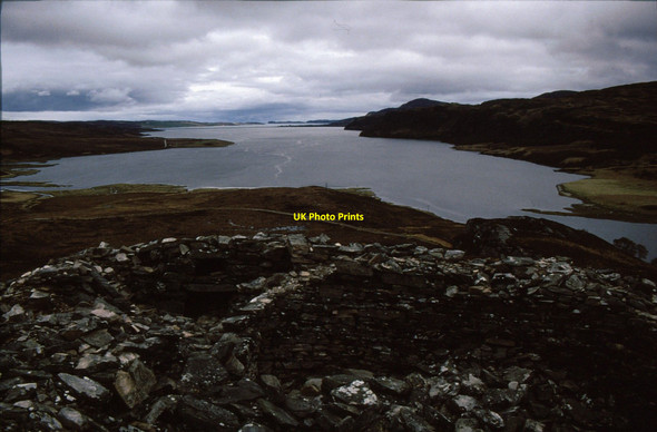 Photo 6"x4" Dun Mhaigh broch Loch na h-Airigh Bige c1992