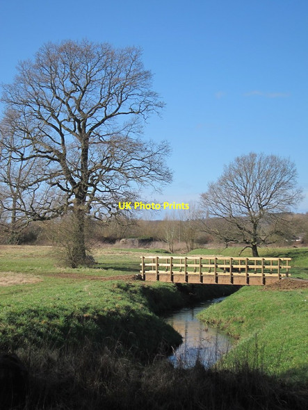 Photo 6"x4" Footbridge near Lees Road Congelow c2015