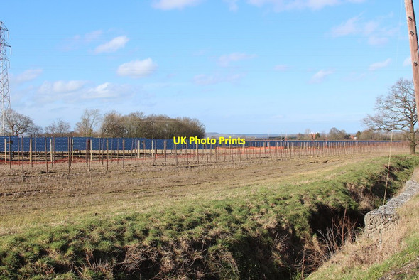 Photo 6"x4" New solar farm under construction by Willow Lane Mile Oak\/TQ6843 c2015 P2