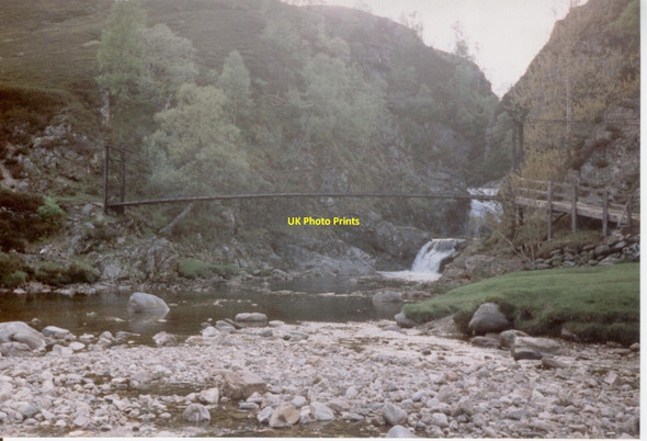 Photo 6"x4" Bedford Bridge and the Falls of Tarf Falls of Tarf c1996