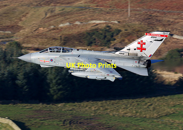 Photo 6"x4" A low flying RAF Tornado in the Yarrow Valley Mountbengerburn c2015