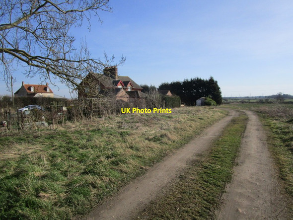 Photo 6"x4" Houses and drive, Ewerby Thorpe Ewerby Thorpe c2015