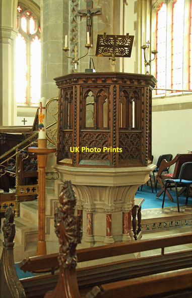 Photo 6"x4" St Peter & St Mary Magdalene, Fordham - Pulpit Fordham\/TL6270 c2015