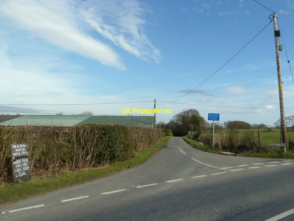 Photo 6"x4" Junction of Barmskin Lane with Town Lane near Cragg's Farm Andertons Mill c2015
