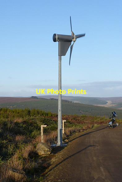 Photo 6"x4" Wind turbine, Kielder Observatory Kielder c2015