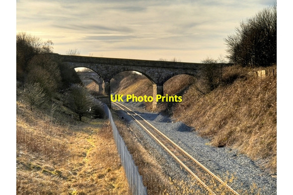 Photo 6"x4" Disused Railway Bridge West of Barracks Station Burnley c2015