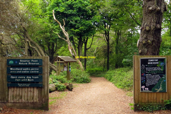 Photo 6"x4" Entering Steamer Point Nature Reserve Highcliffe\/SZ2193 c2014
