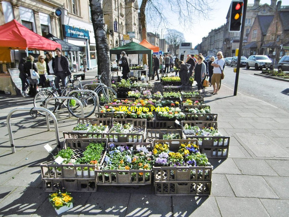 Photo 6"x4" Redland, market stalls Cotham\/ST5874 c2015