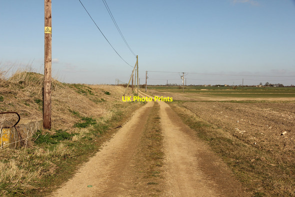 Photo 6"x4" Track on Pinchbeck Fen Guthram Gowt c2015