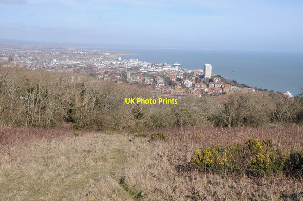Photo 6"x4" Eastbourne viewed from above Well Combe Meads\/TV6097 c2015