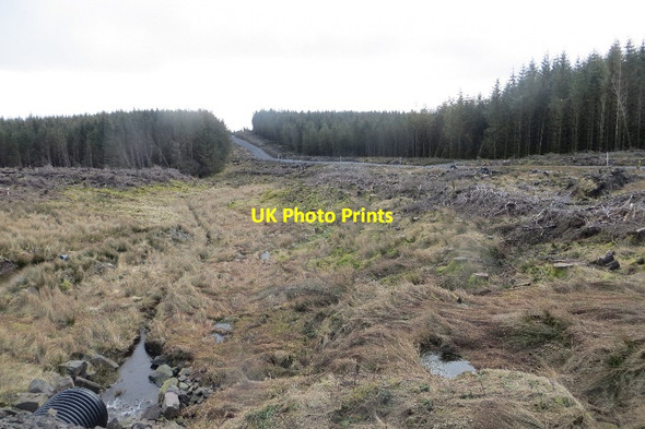 Photo 6"x4" New road, Mount Haul Blue Cairn\/NY0198 c2015