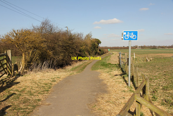 Photo 6"x4" Cycle path Spalding c2015
