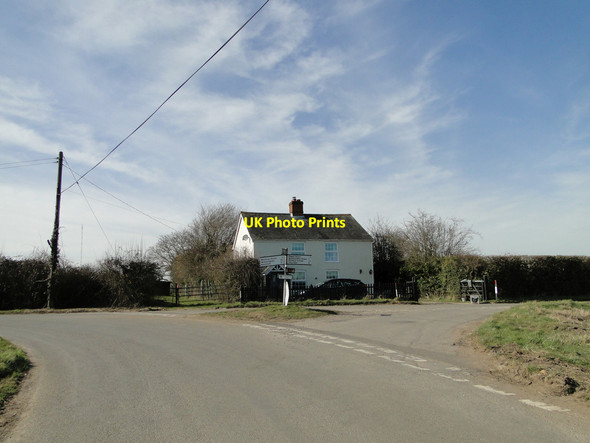 Photo 6"x4" Road junction at Broad Green Blacksmith's Green c2015