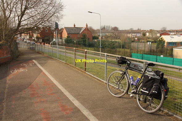 Photo 6"x4" Cycle route Lincoln c2015