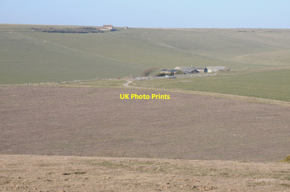 Photo 6"x4" Cornish Farm and New Barn Birling Gap c2015