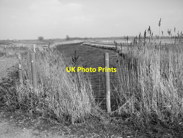 Photo 6"x4" Drainage ditch beside the river Buckenham c2015