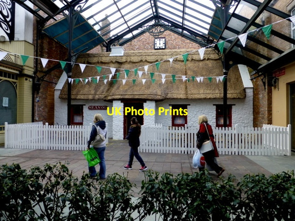 Photo 6"x4" Bunting at Main Street, Omagh Omagh c2015