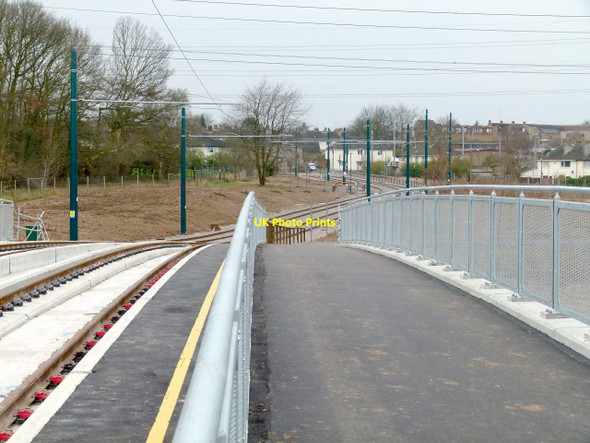 Photo 6"x4" View towards Clifton from Fairham Brook bridge West Bridgford c2015