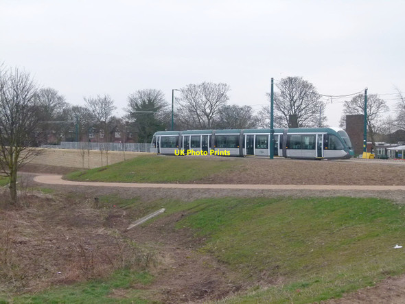 Photo 6"x4" Test tram at Wilford Village West Bridgford c2015