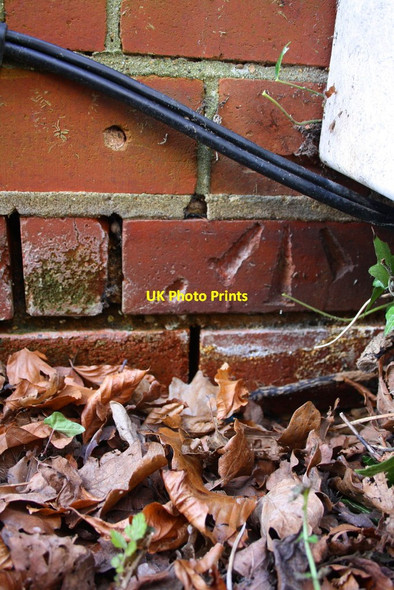 Photo 6"x4" Benchmark on #47 Oxford Road Wokingham c2015