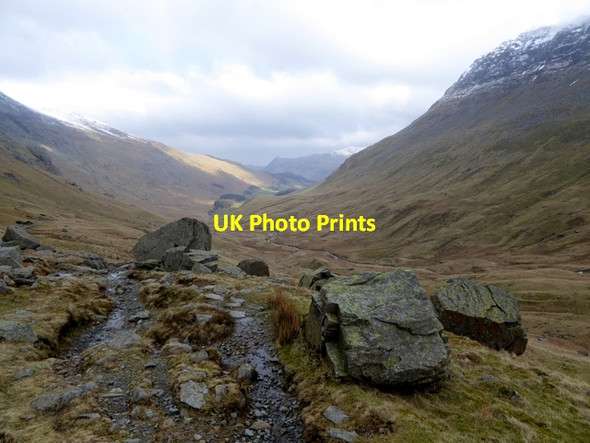 Photo 6"x4" Looking down Grisedale Grisedale Forest c2015