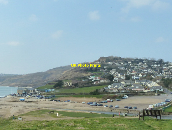 Photo 6"x4" Charmouth from Evan's Cliff Lyme Regis c2015