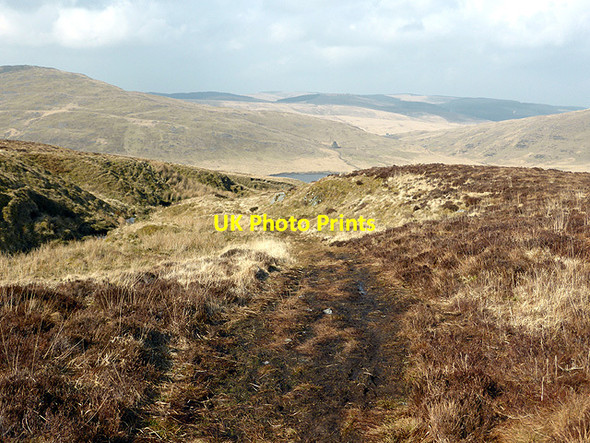 Photo 6"x4" Looking back down the path to Plynlimon Bryn y Beddau c2015