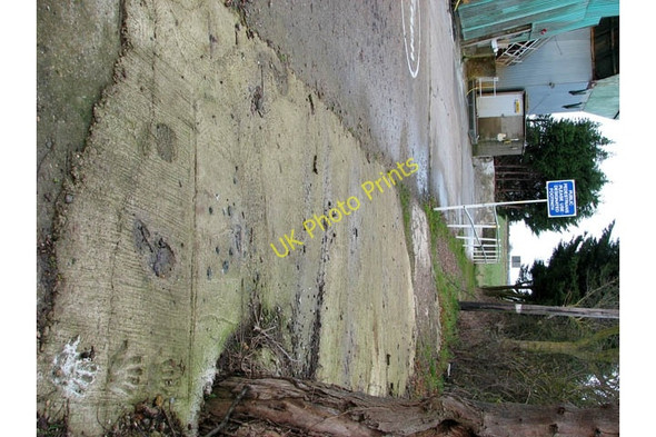 Photo 6"x4" Imprints in concrete North Walsham c2008